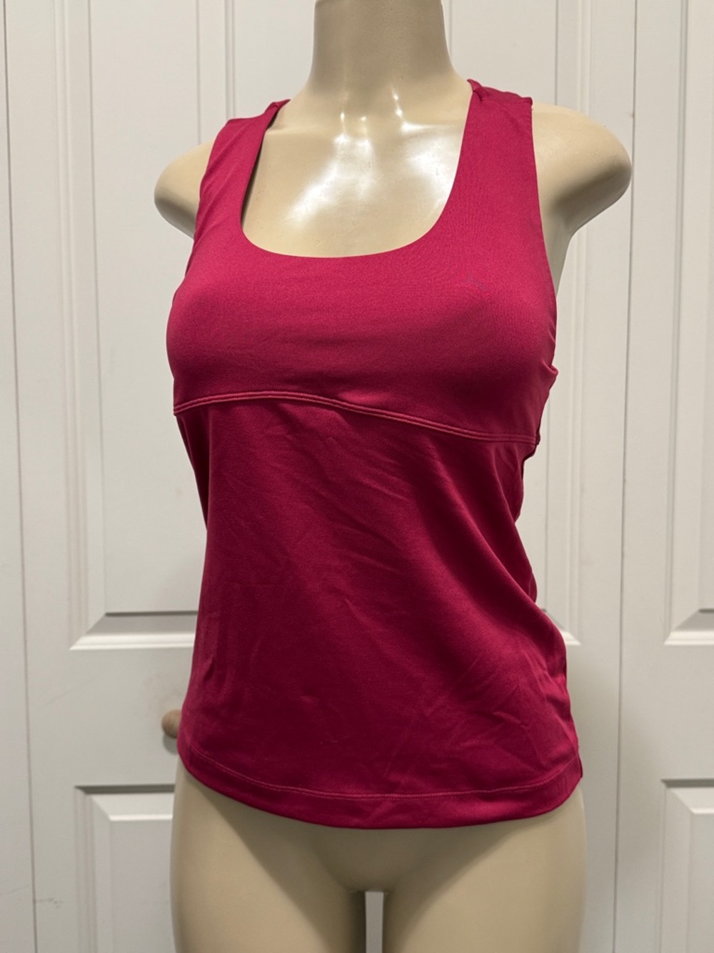 Athleta Raspberry Pink Scoop Neck Tank